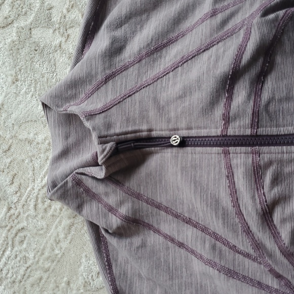 Lululemon NEW LULULEMON DEFINE JACKET HEATHERED WEE FROSTED MULBERRY SIZE 10 - Picture 6 of 14